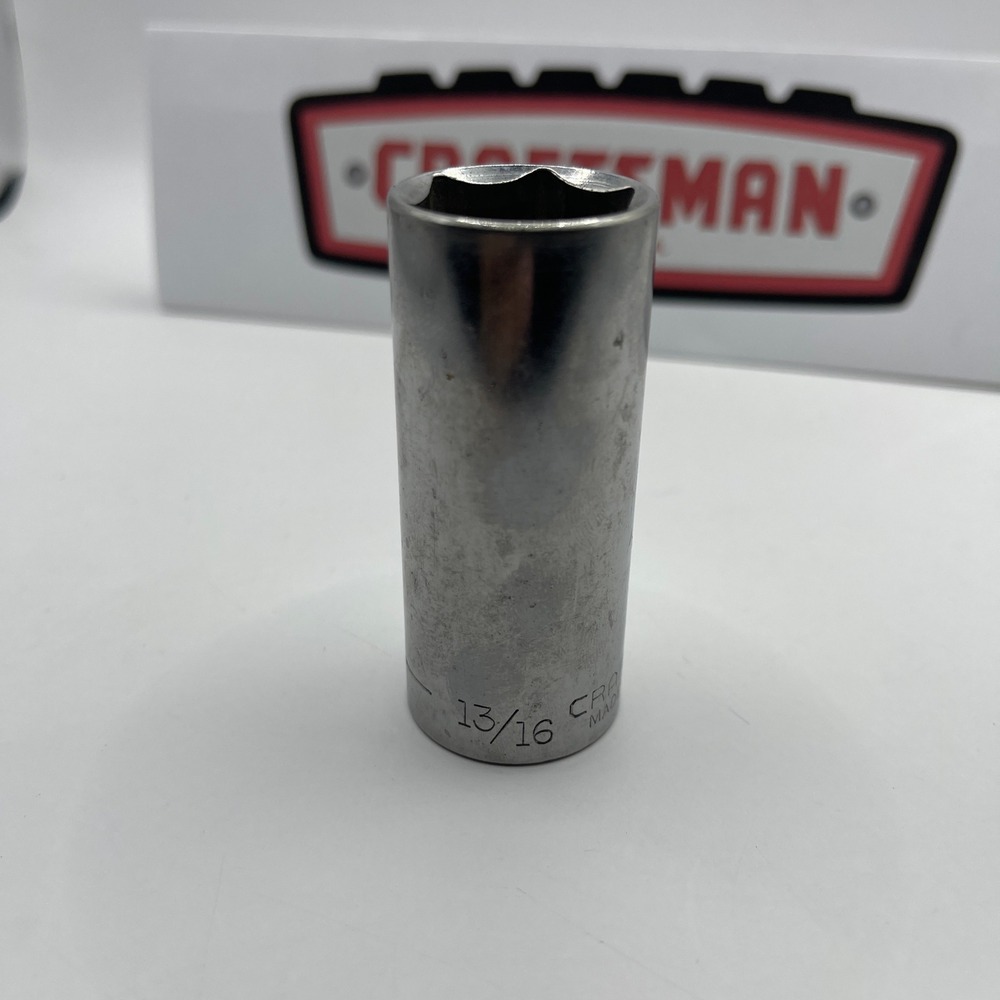 Craftsman 13/16 Deep Well Socket 3/8 Drive 6 Point Made in USA G Series 43338